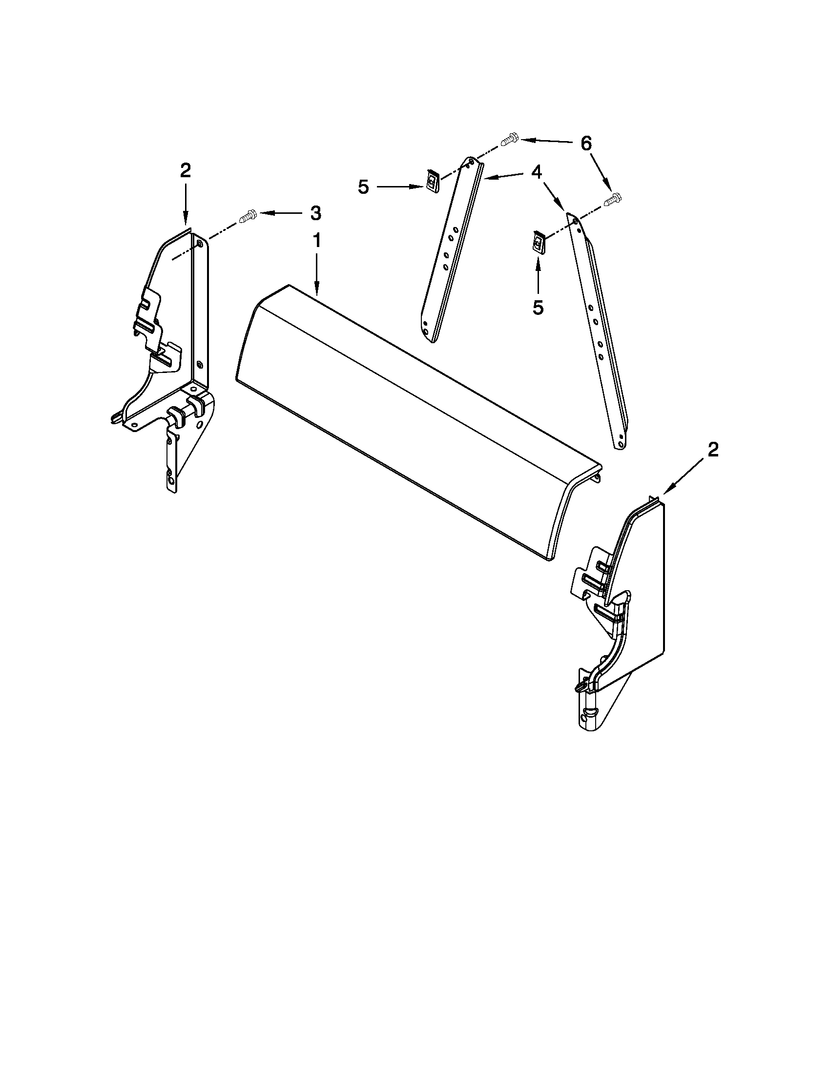 Estate TEP222VAQ0 backguard parts diagram