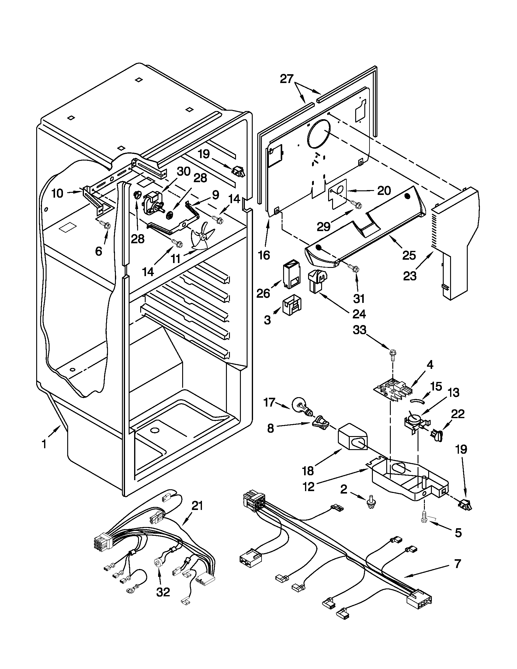 Whirlpool W8TXNGMWQ02 liner parts diagram