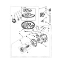 Whirlpool DU1055XTVQA pump and motor parts diagram