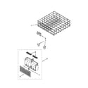 Whirlpool DU1055XTVQA lower rack parts diagram