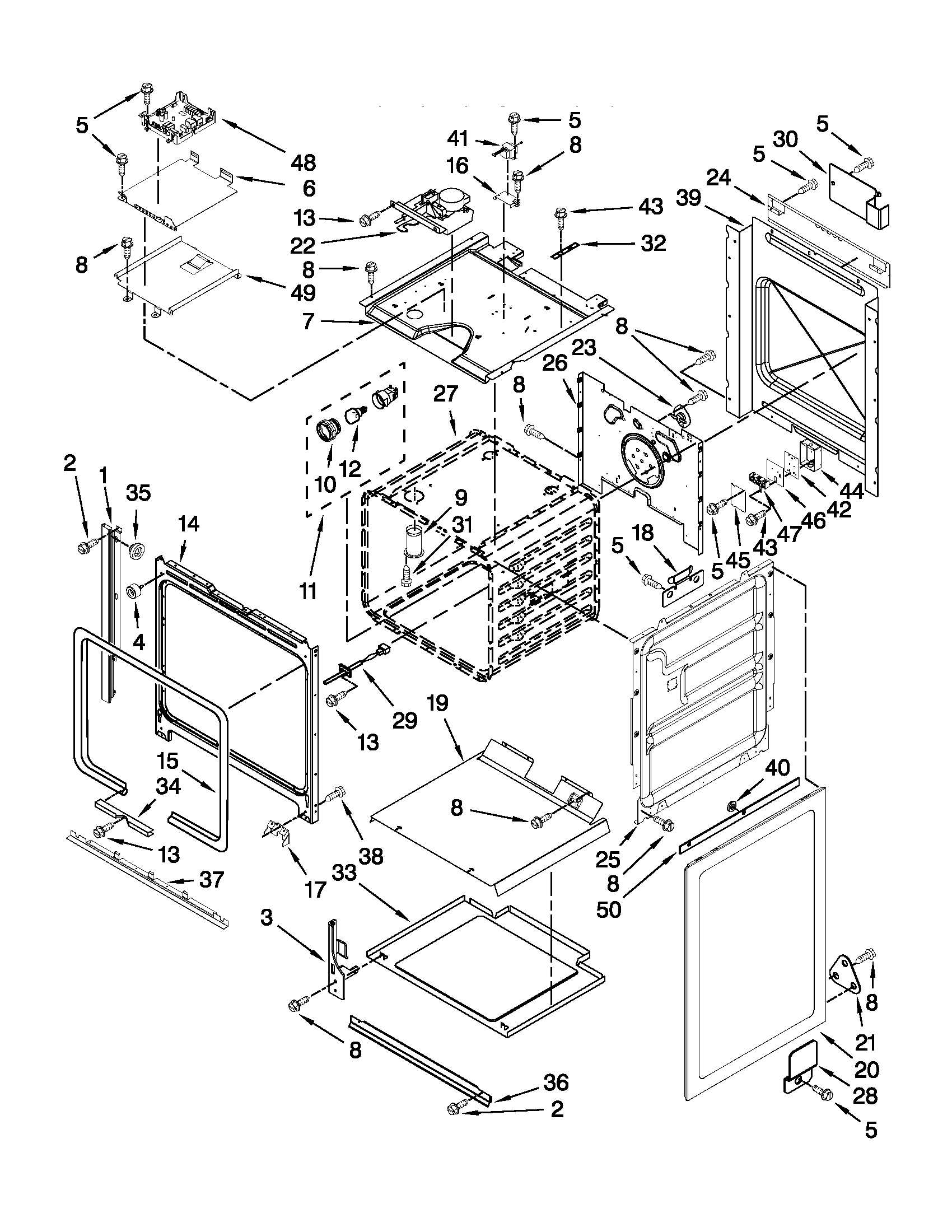 KitchenAid KESS907SWW05 oven parts diagram