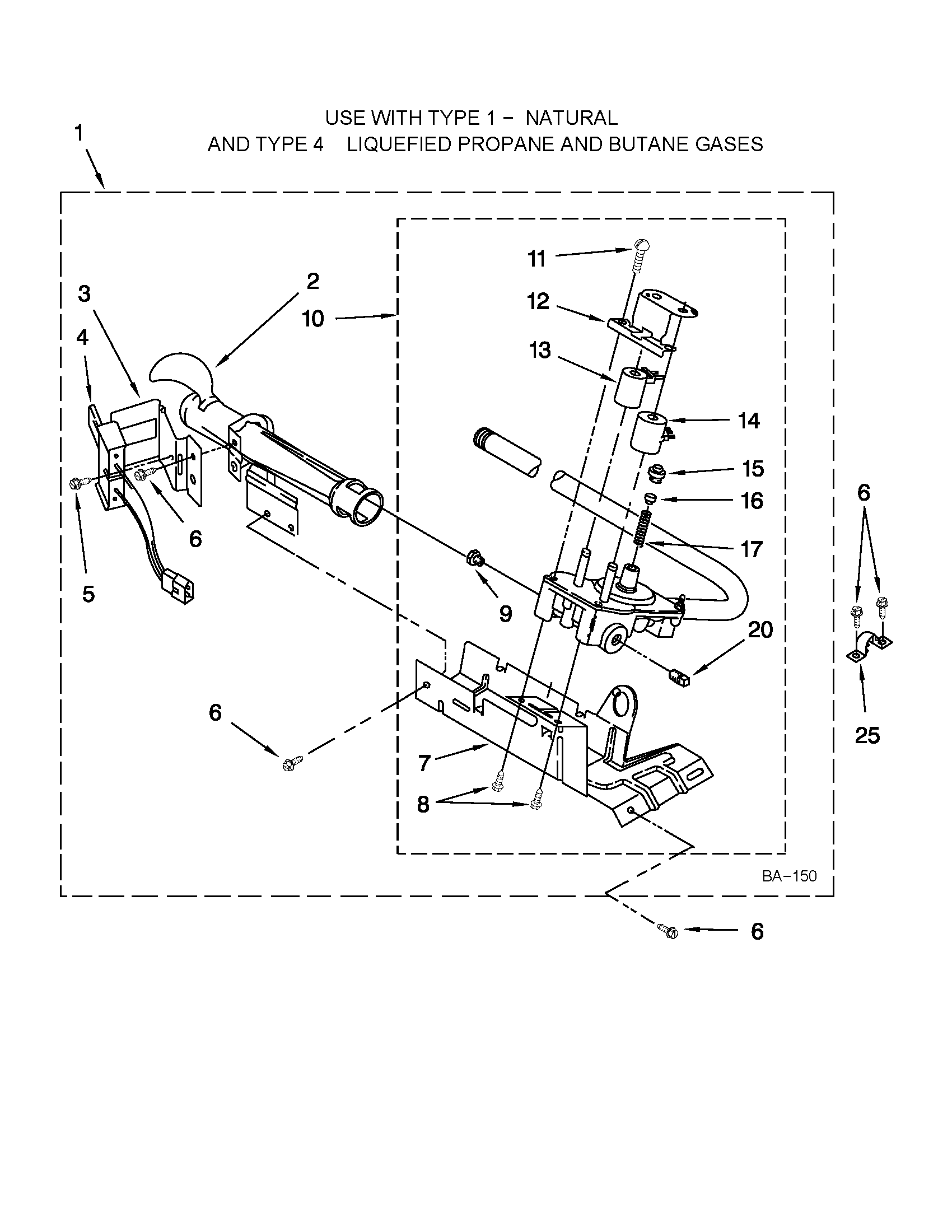 Maytag MGDC200XW1 8318272 burner assembly diagram