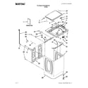Maytag MVWC450XW2 top and cabinet parts diagram