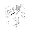 Whirlpool GI7FVCXXB01 dispenser front parts diagram