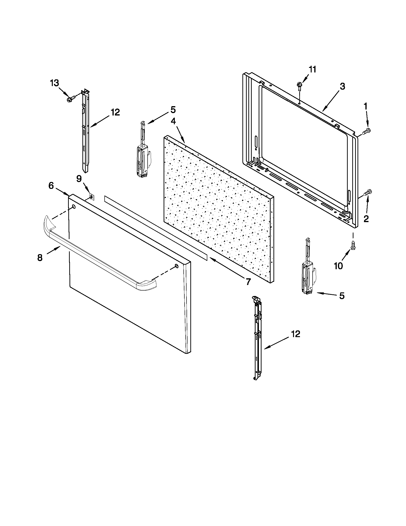 Estate TGP305TT2 door parts diagram