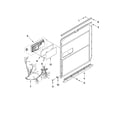 KitchenAid KUDE48FXSS4 inner door parts diagram