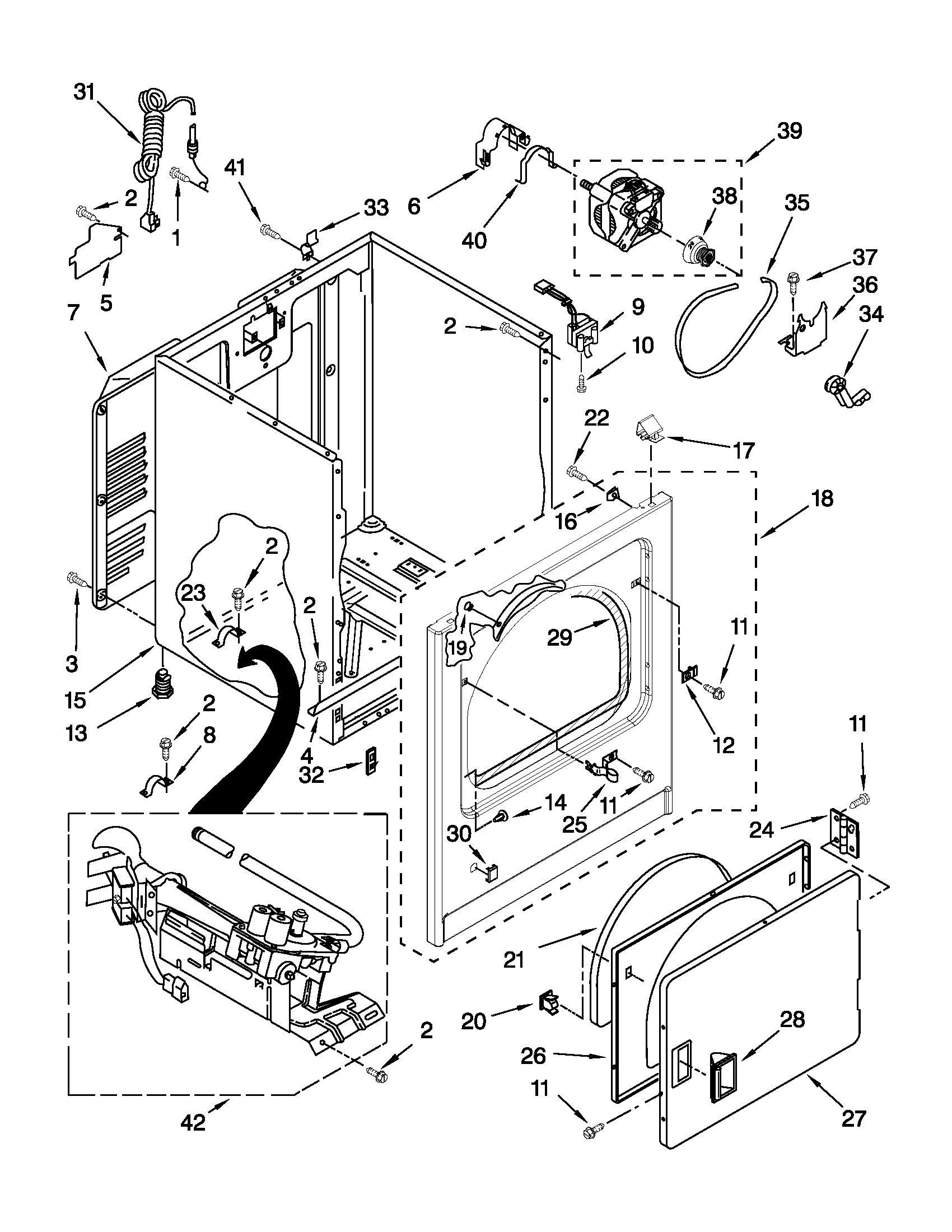 Crosley CGD137SXQ1 cabinet parts diagram
