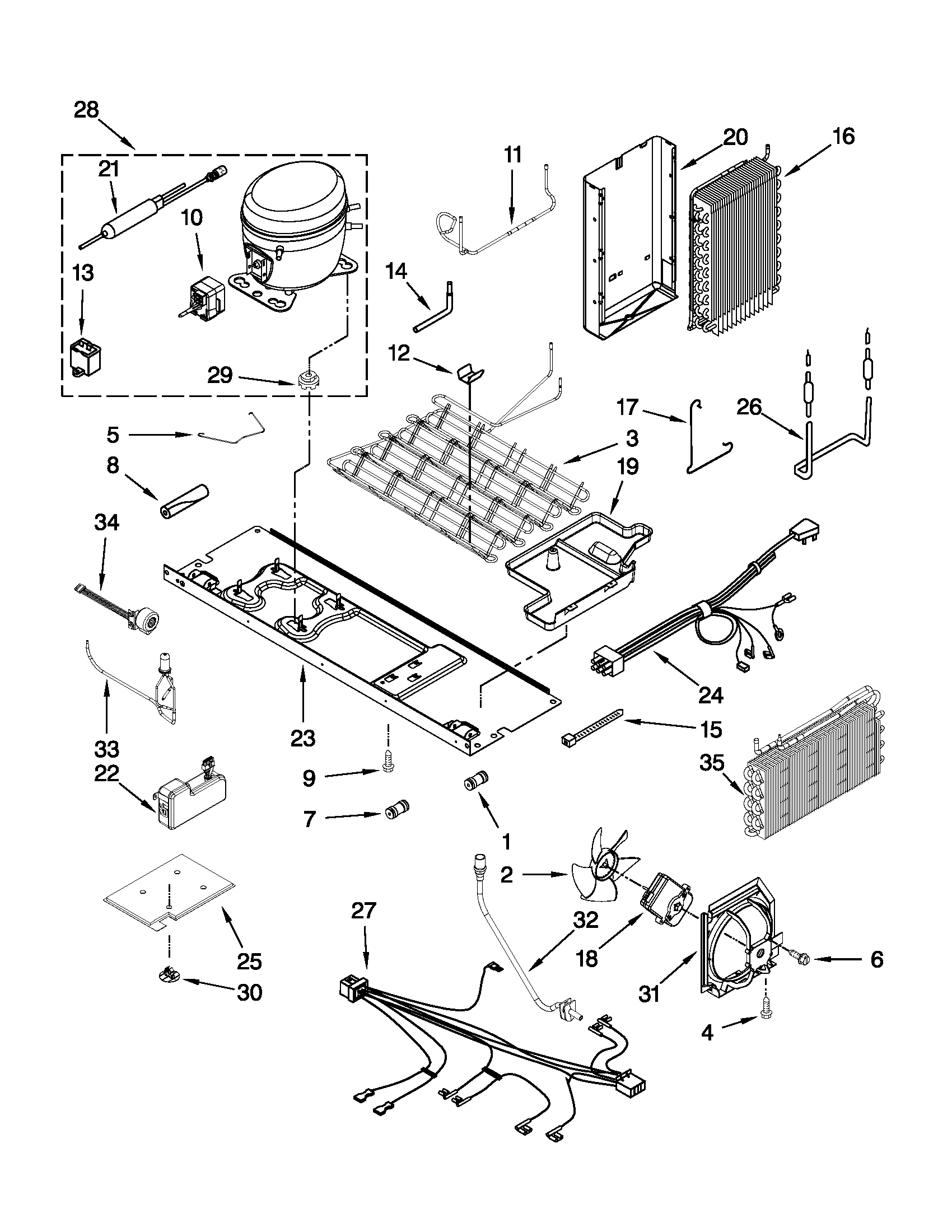Whirlpool BRS80ARANA01 unit parts diagram