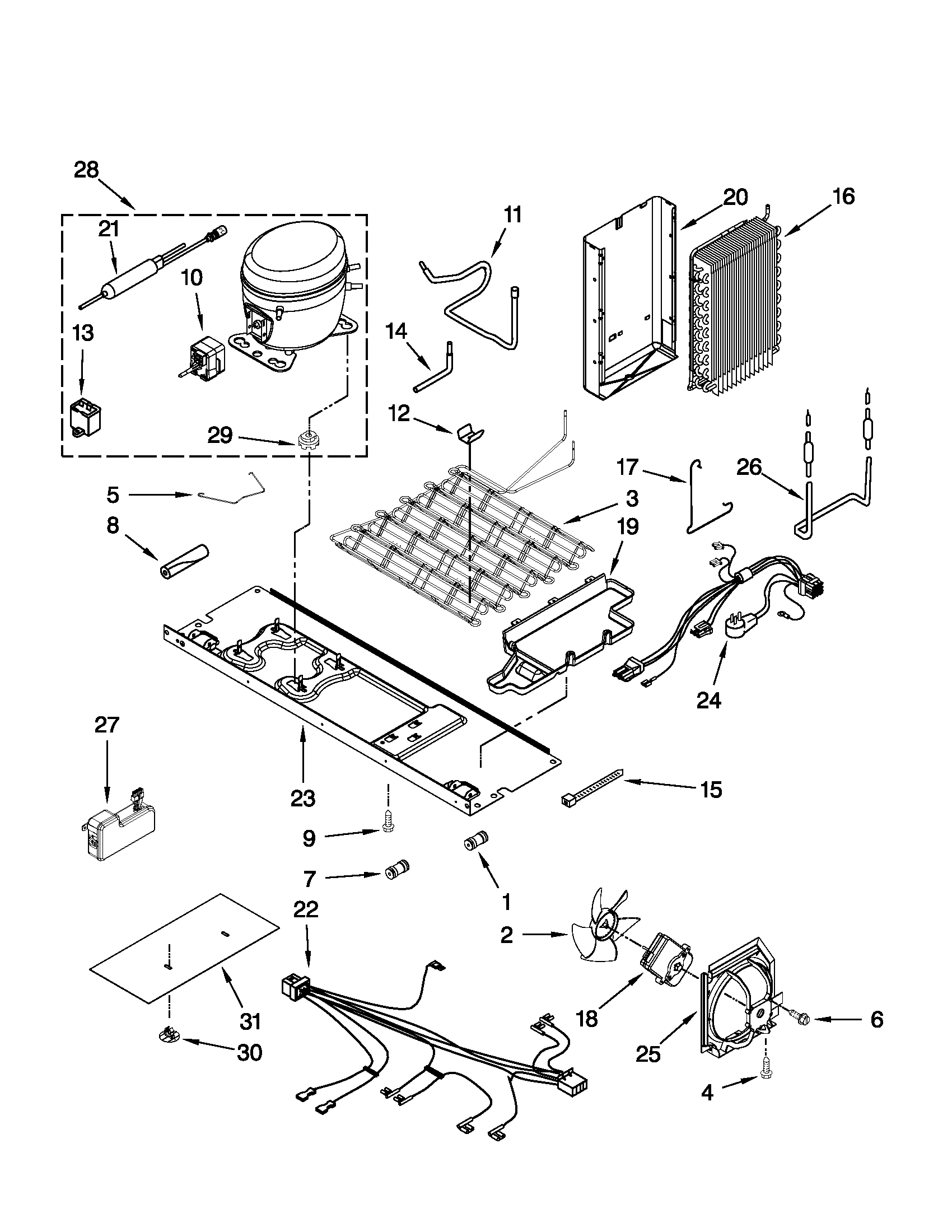 Ikea ISC23CDEXY02 unit parts diagram