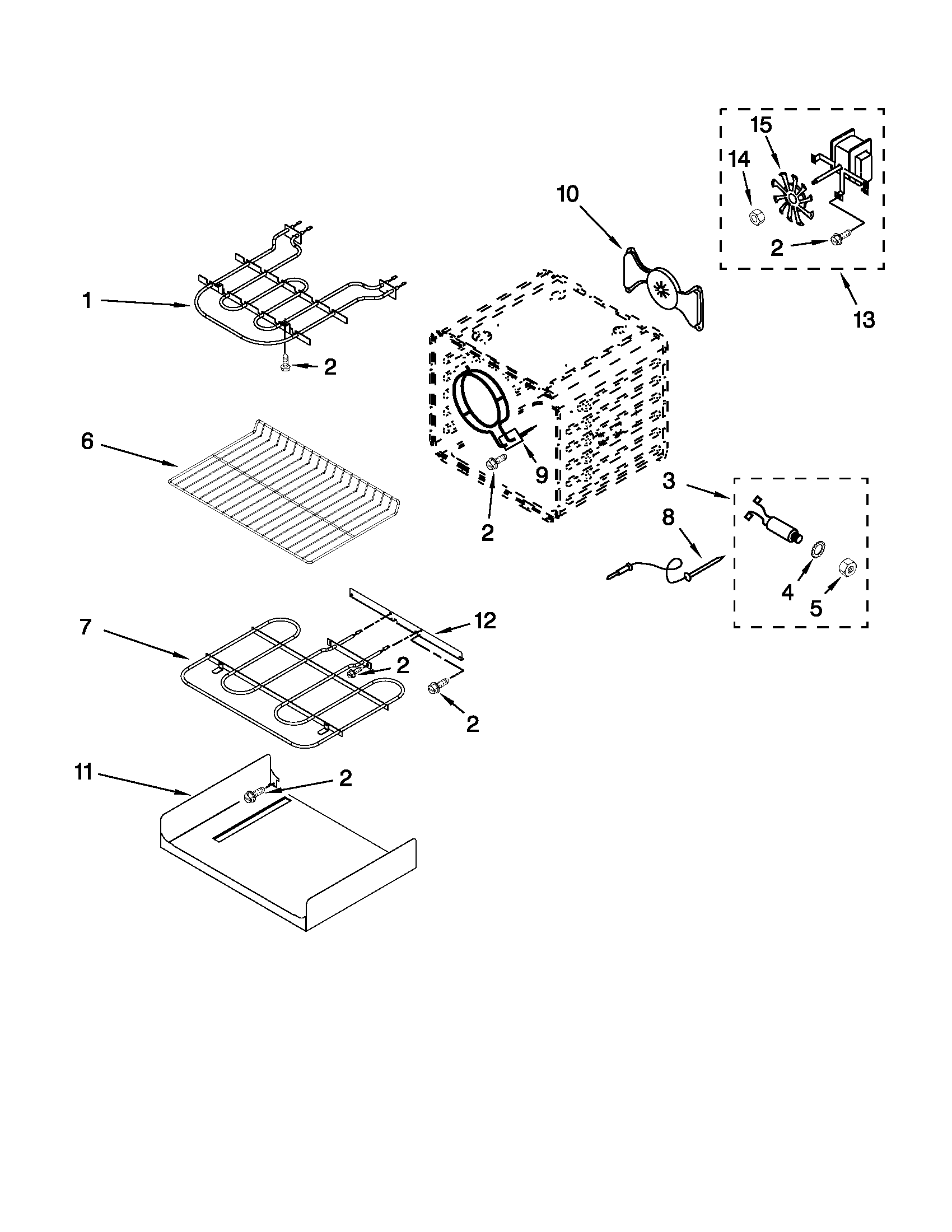 KitchenAid KERS807SSS04 internal oven parts diagram