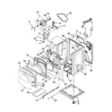 Whirlpool WGD8600YW1 cabinet parts diagram