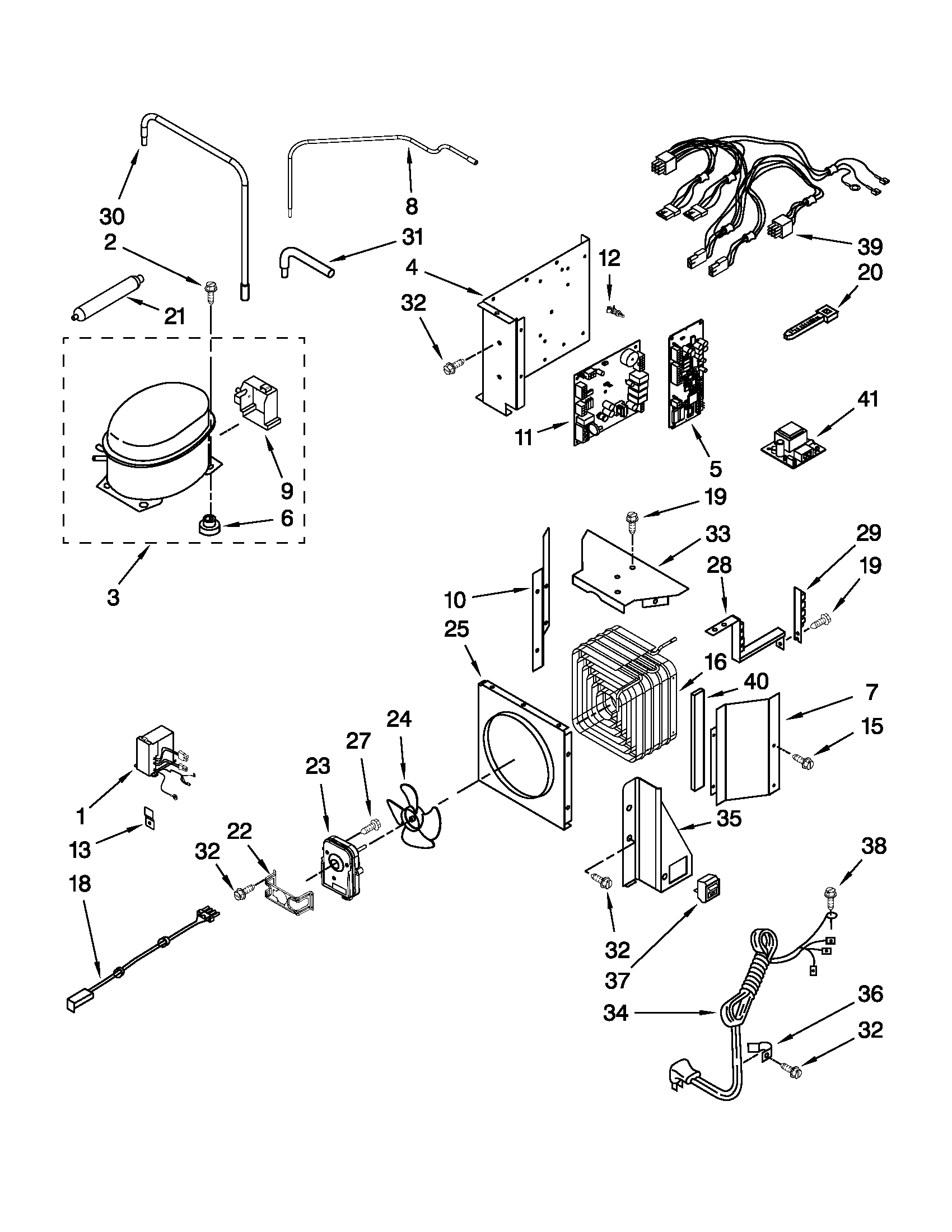 Jenn-Air JS42SEDUDW01 upper unit parts diagram