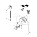 Whirlpool WDF530PAYW2 pump and motor parts diagram