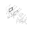 Maytag MGR8670WB1 door parts diagram