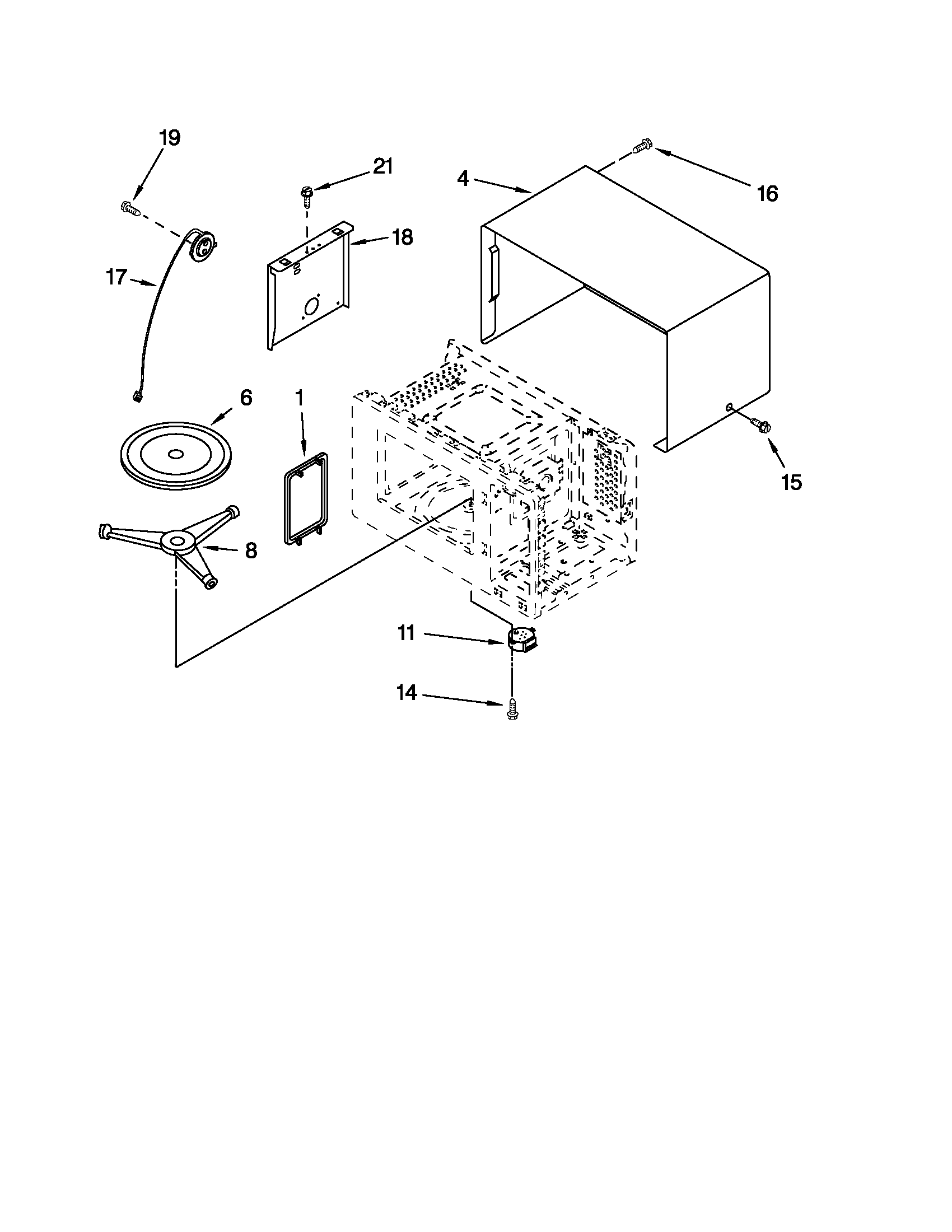 KitchenAid YKCMS1555RWH0 oven cavity parts diagram