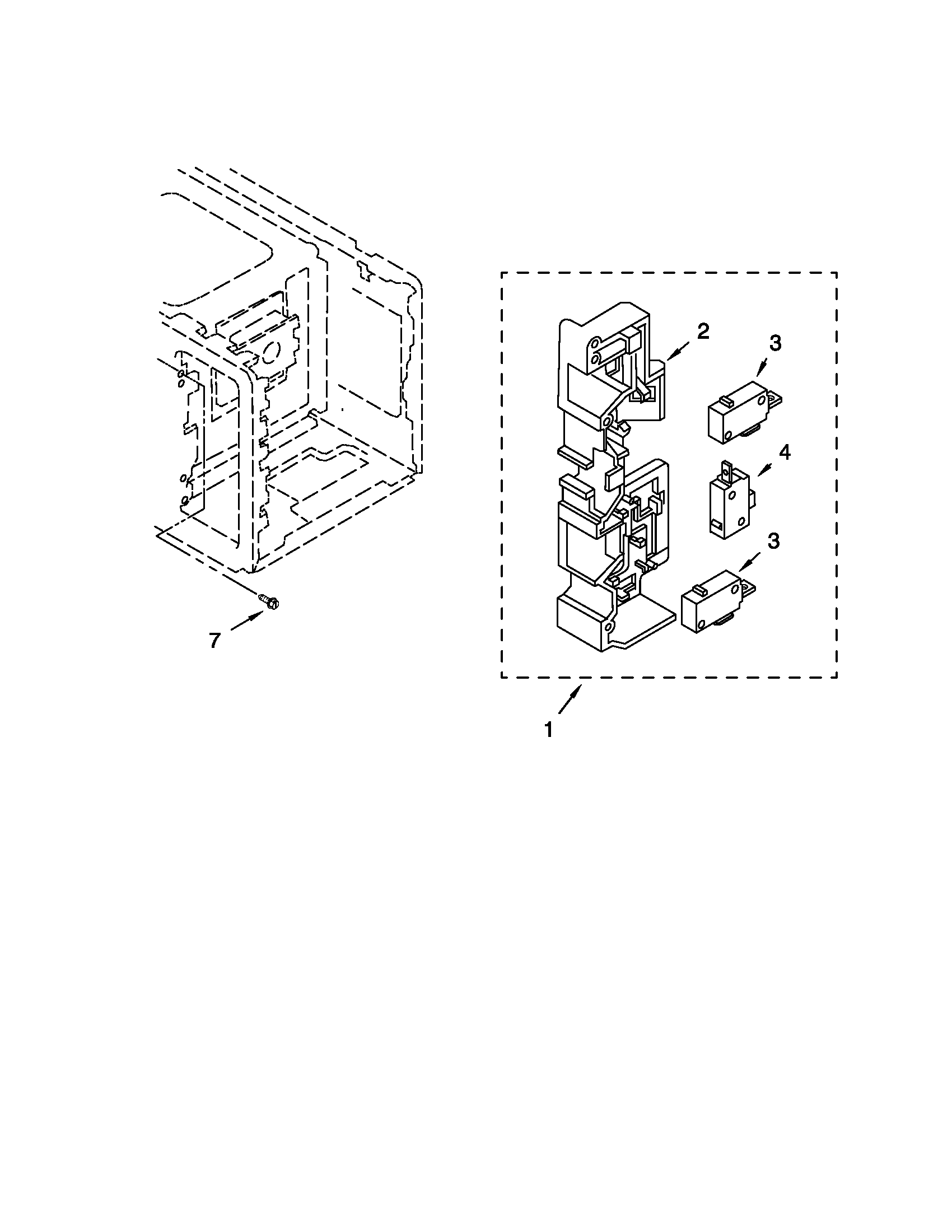KitchenAid YKCMS1555RWH0 latch board parts diagram