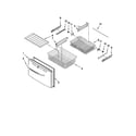 Whirlpool GI5FVAXVL01 freezer door parts diagram