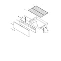 Whirlpool WFG510S0AW0 drawer & broiler parts diagram