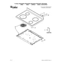 Whirlpool WFE510S0AS0 cooktop parts diagram