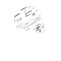 Maytag MDBS469PAW0 control panel and latch parts diagram