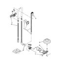 Maytag MDBS469PAW0 fill, drain and overfill parts diagram