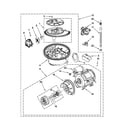 Maytag MDBS469PAW0 pump and motor parts diagram