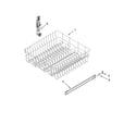 Maytag MDBS469PAW0 upper rack and track parts diagram