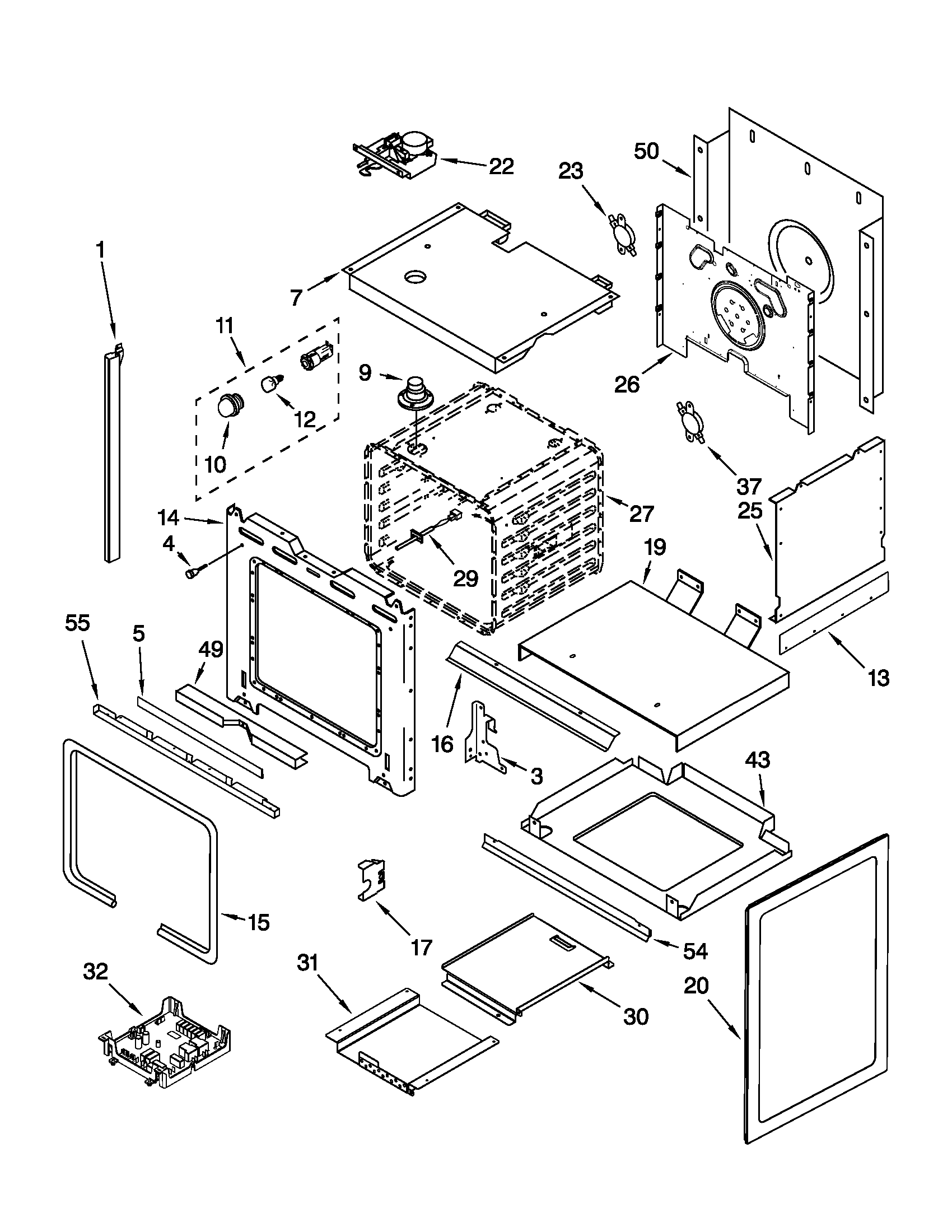 KitchenAid YKESA907PC00 oven parts diagram