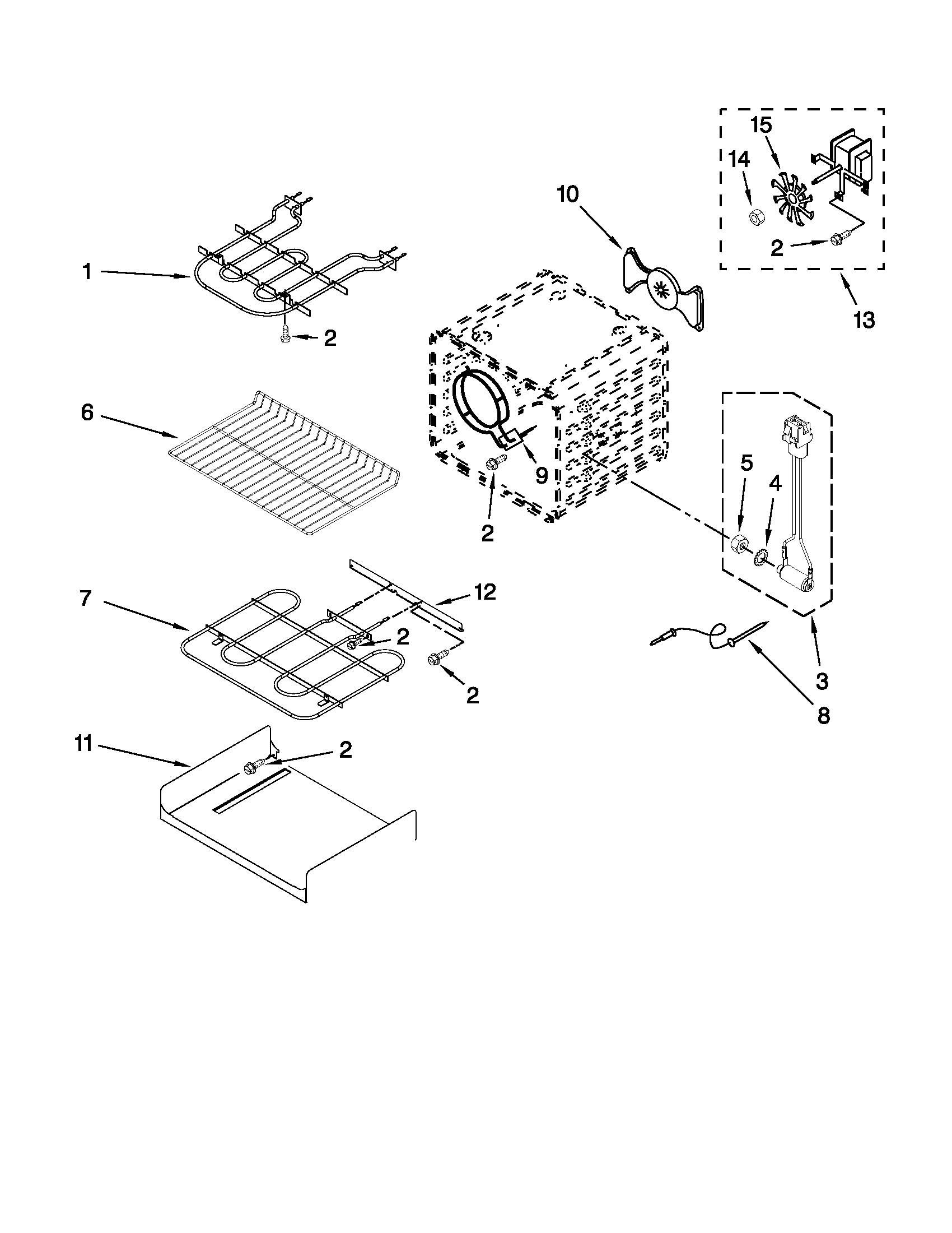 KitchenAid KESS907SSS06 internal oven parts diagram