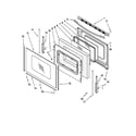 Maytag MGR7665WB2 door parts diagram