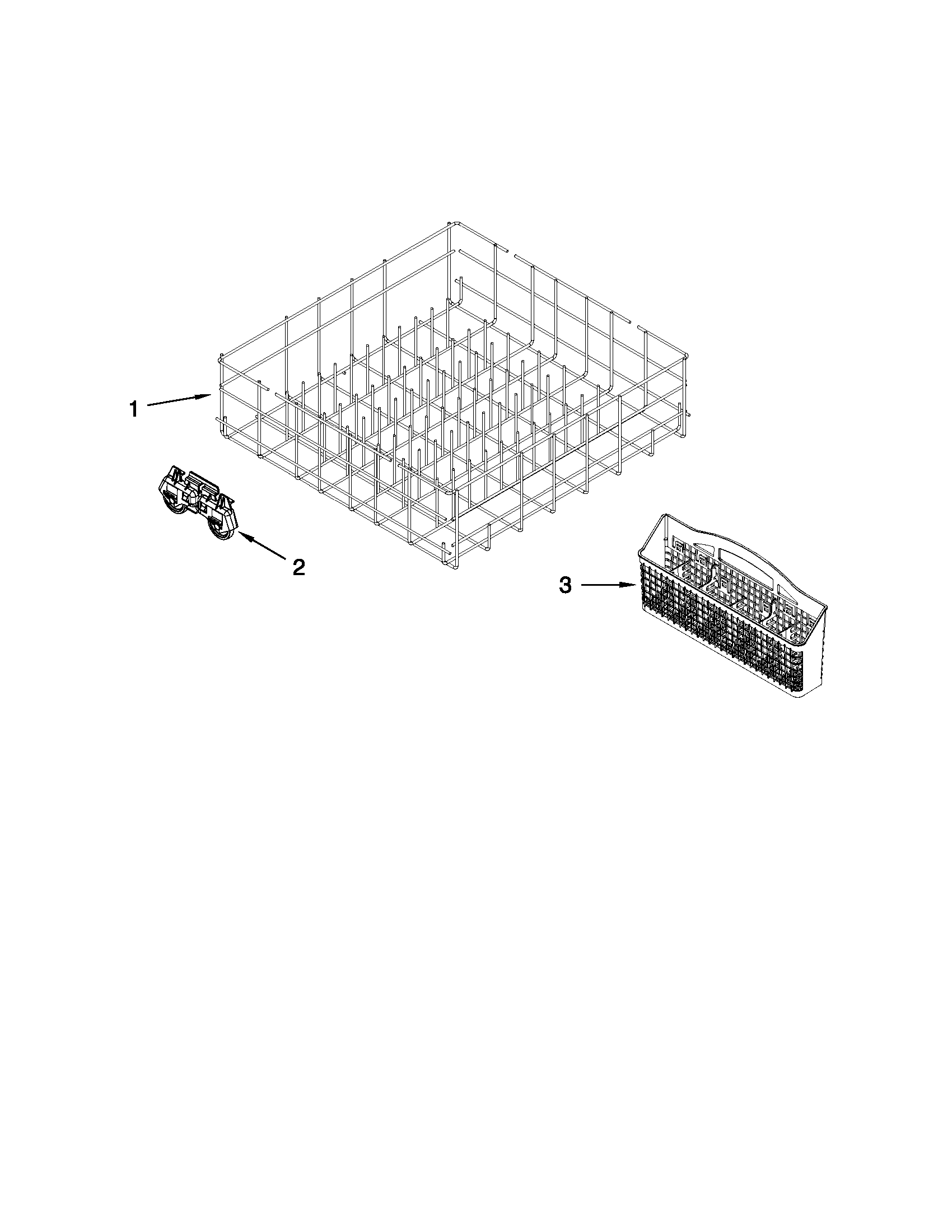 Maytag MDBH949PAB0 lower rack parts diagram