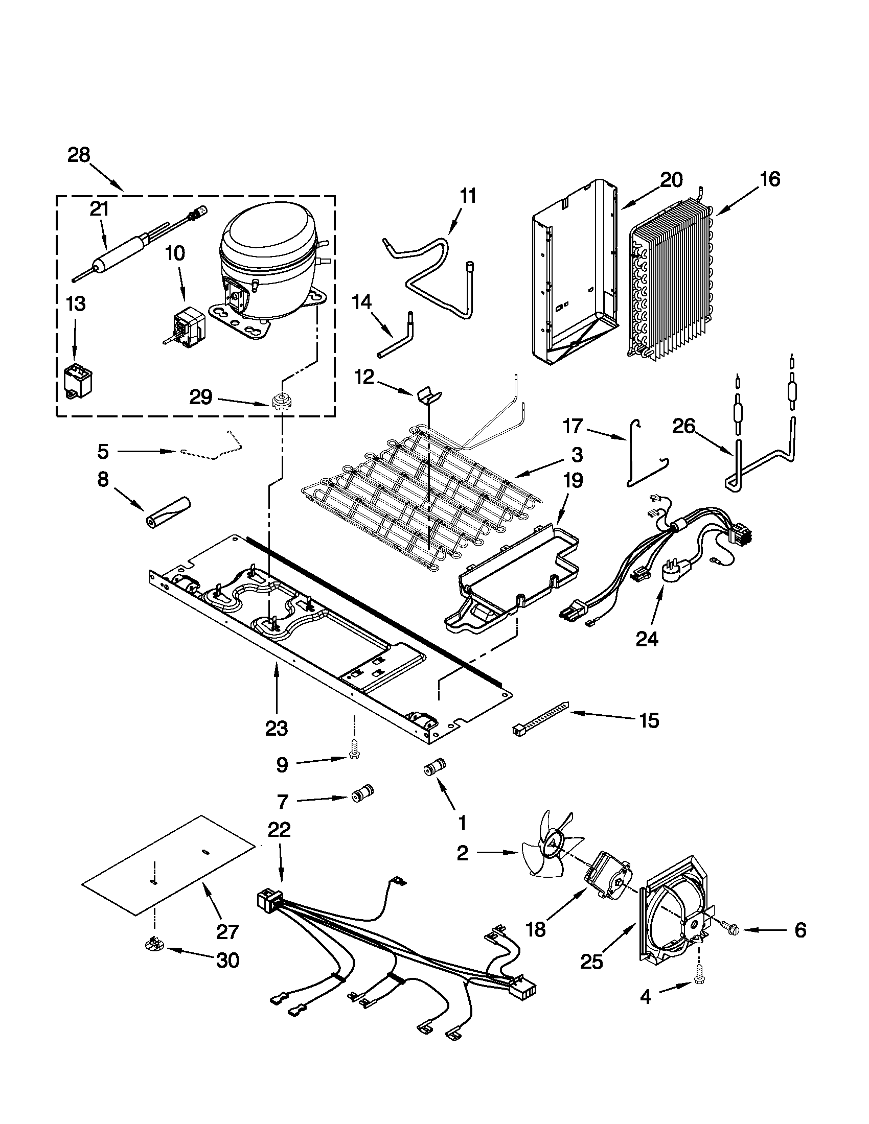 Whirlpool GSS26C4XXY02 unit parts diagram