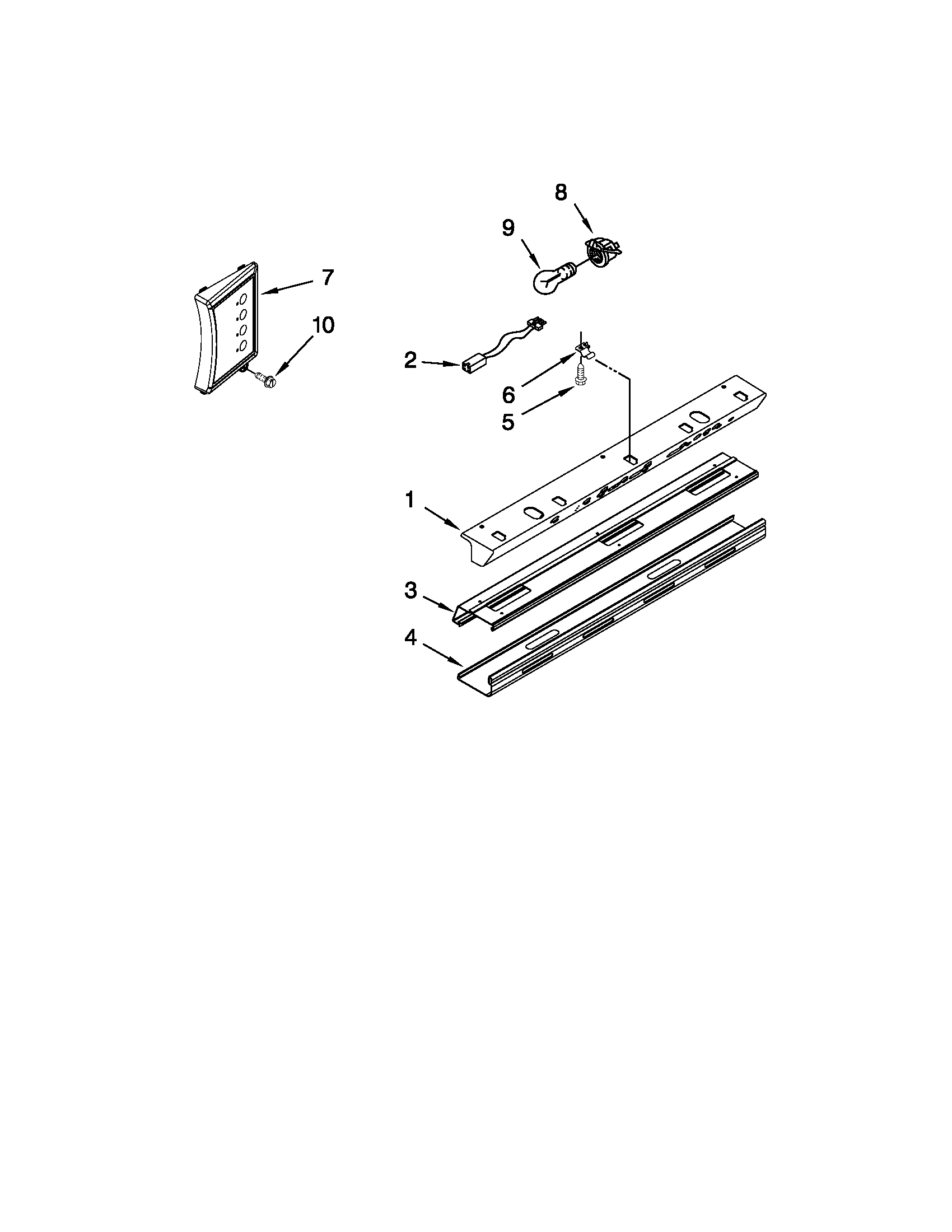 KitchenAid KSSC48FTS15 control panel parts diagram
