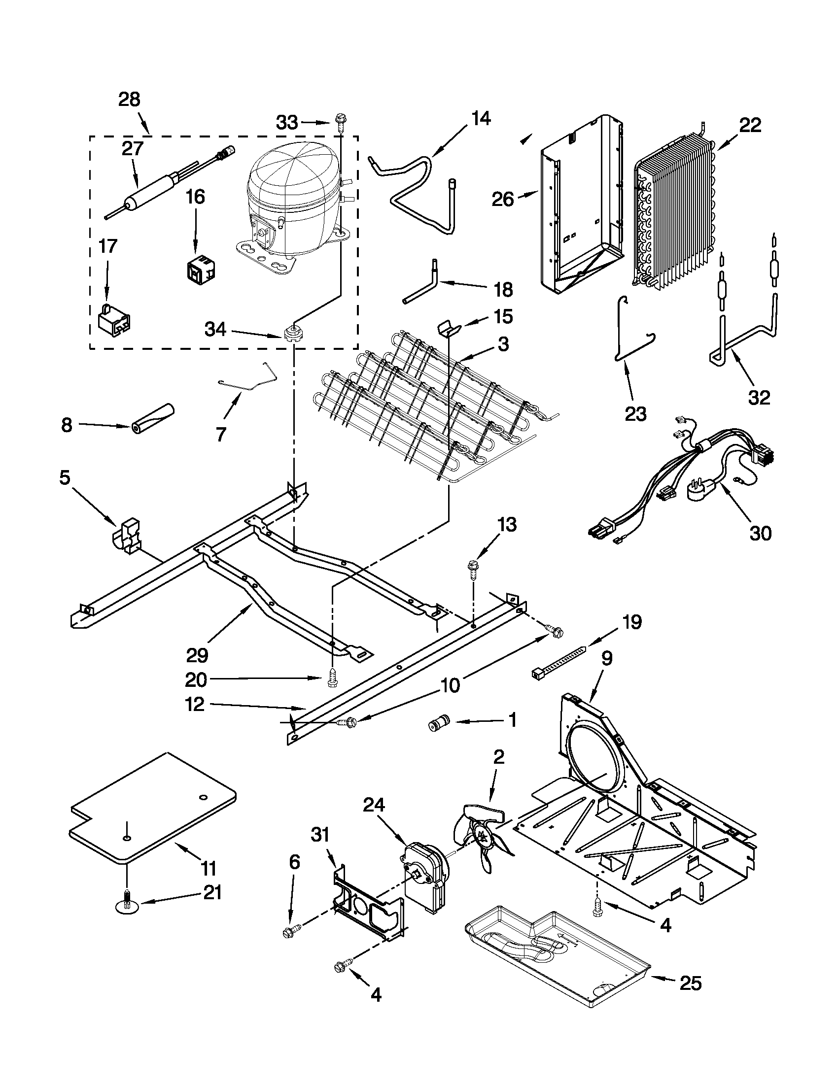 Maytag MSD2573VEB00 unit parts diagram