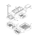 Jenn-Air JF42NXFXDW02 shelf parts diagram