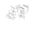 KitchenAid KEMS308SWH04 oven door parts diagram
