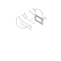 KitchenAid KEMS308SWH04 microwave door parts diagram