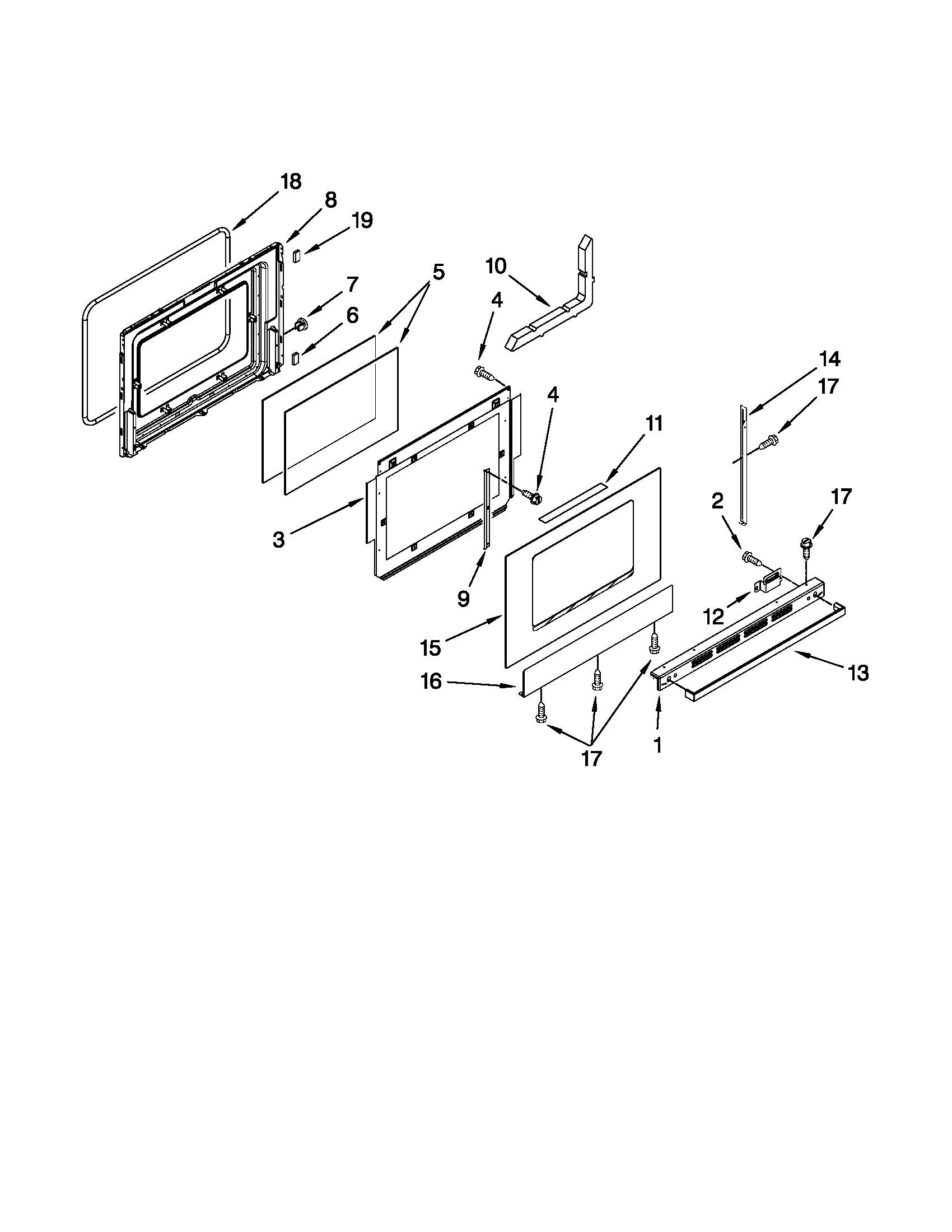 Ikea YISE630WS01 door parts diagram