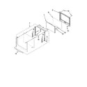 Whirlpool WOD93EC0AW00 upper oven door parts diagram