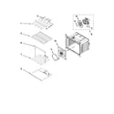 Whirlpool WOD93EC0AW00 internal oven parts diagram
