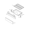 Amana AGR5844VDD4 drawer & broiler parts diagram