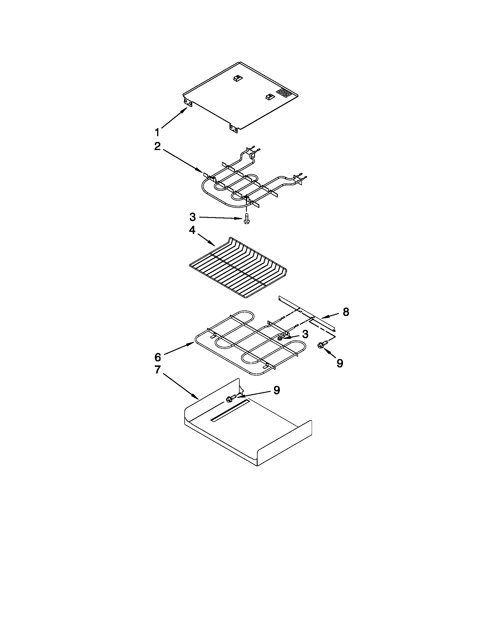 KitchenAid KEBK171SWH04 internal oven parts diagram