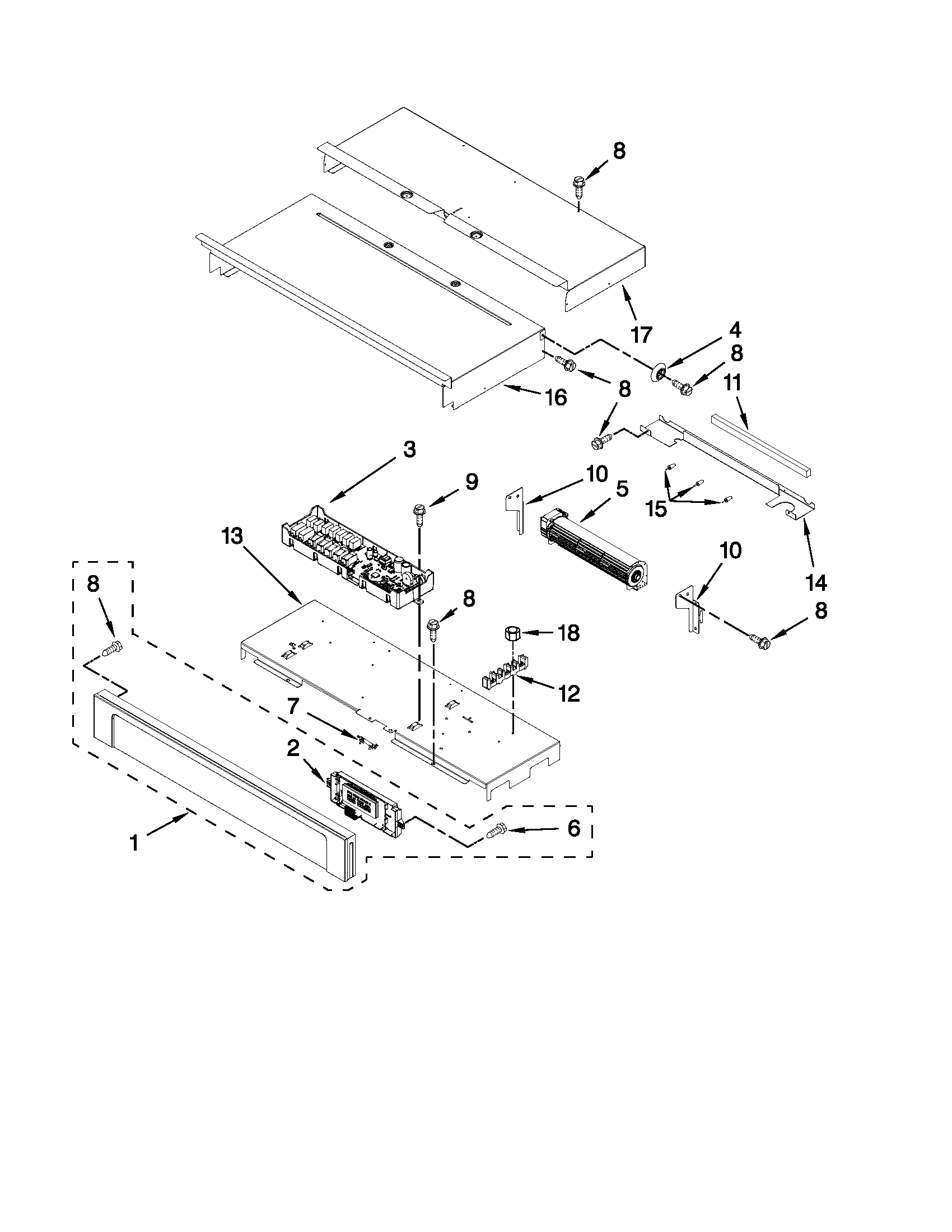 Maytag MEW7527AB00 control panel parts diagram