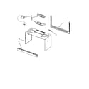 KitchenAid KHMS2040WSS0 cabinet and installation parts diagram