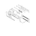 KitchenAid KGRS208XBL1 control panel parts diagram