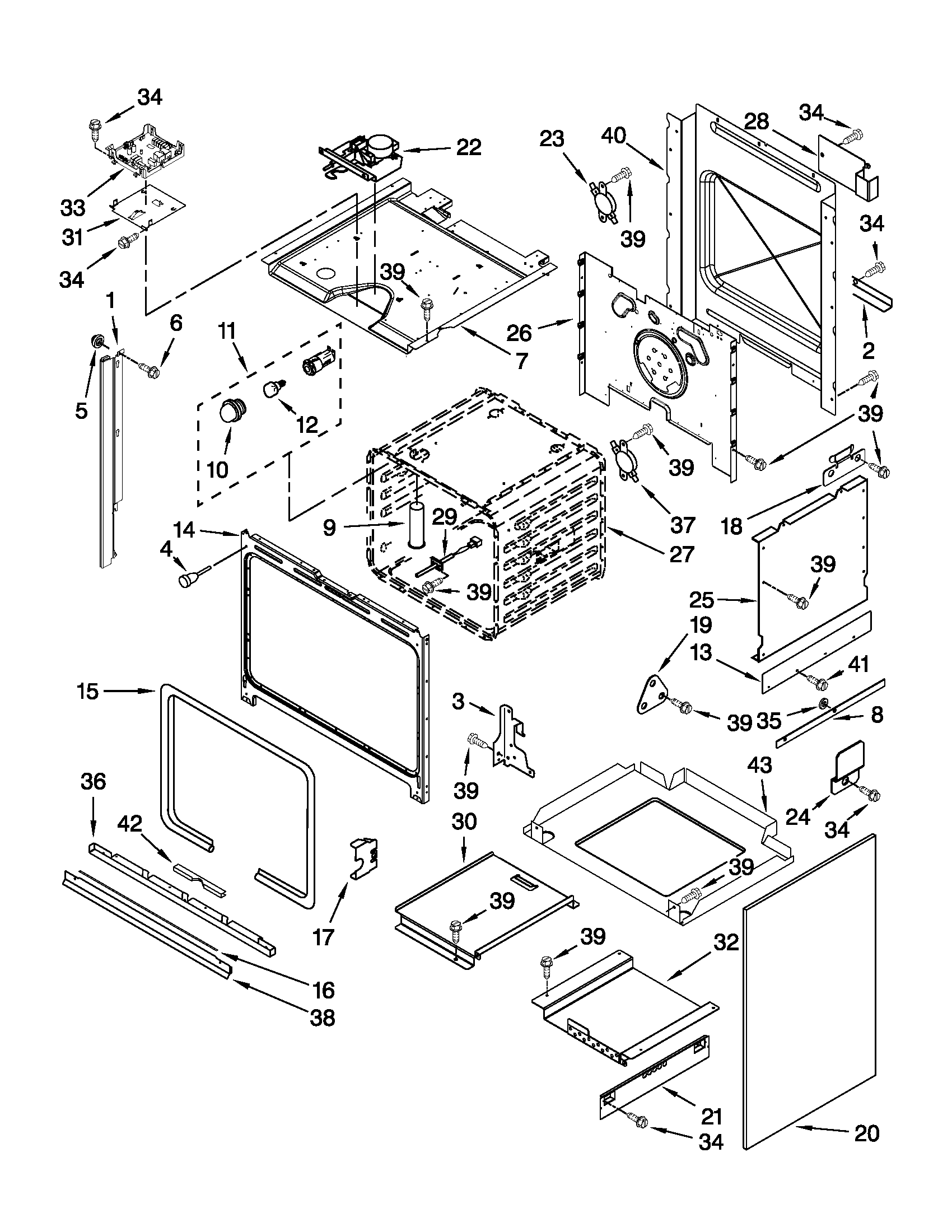KitchenAid KGSS907XSP01 oven parts diagram