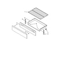 Whirlpool WFG361LVQ3 drawer & broiler parts diagram