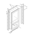 KitchenAid KBLO36FTX05 cabinet and breaker trim parts diagram