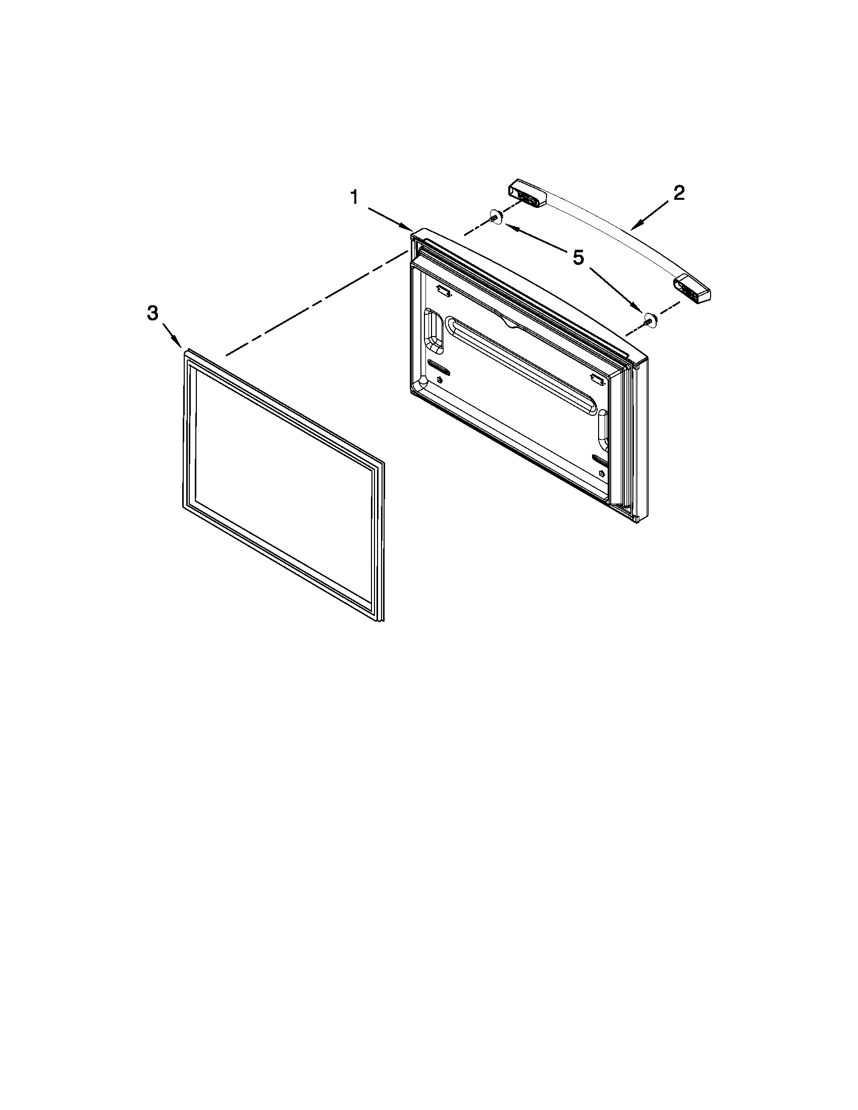 Whirlpool GX5FHDXVB06 freezer door parts diagram