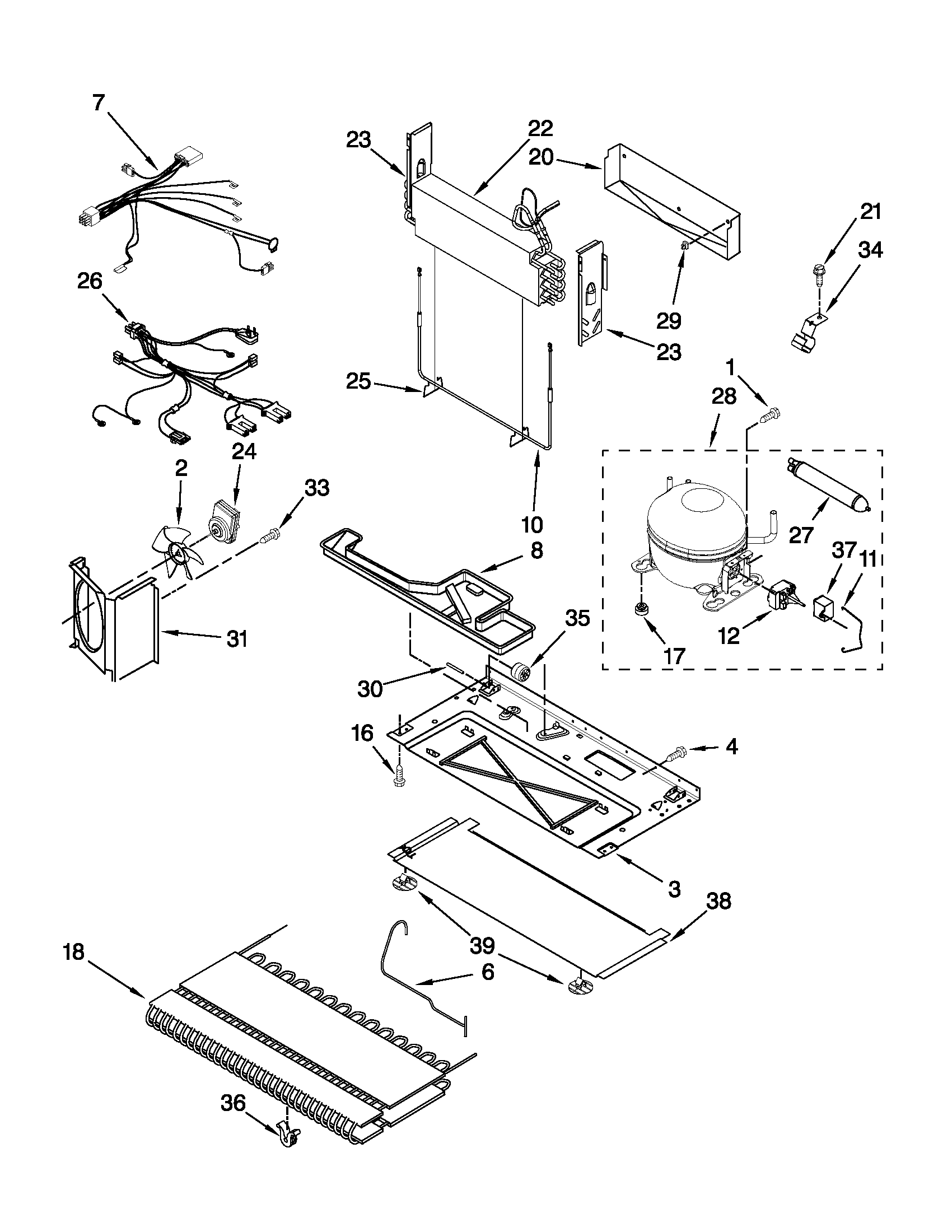Whirlpool GX5FHDXVB06 unit parts diagram